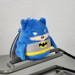 3.5" Squishmallow Blue Batman Keychain Charm Plush