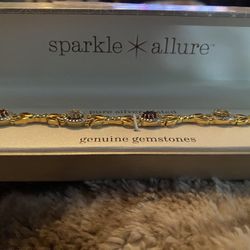 Beautiful Sparkle Allure Genuine Gemstone Bracelet