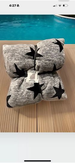 Victorias Secret Pink STAR SUPER SOFT LIMITED Plush Throw Blanket Rare