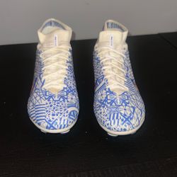 size 9 Nike Zoom Mercurial Superfly 9 Elite CR7 FG 'Azulejo'