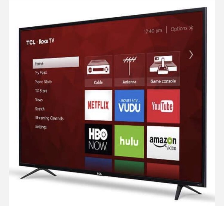 TCL 65in Class 4K (2160P) HDR refurbished Roku Smart LED TV (65S401)