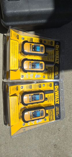 2 SETS DEWALT WALKI TALKIS