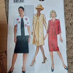 Vintage Butterick Pattern 3079 Size 14 16 18 Uncut Diahann Carroll Jacket Dress 