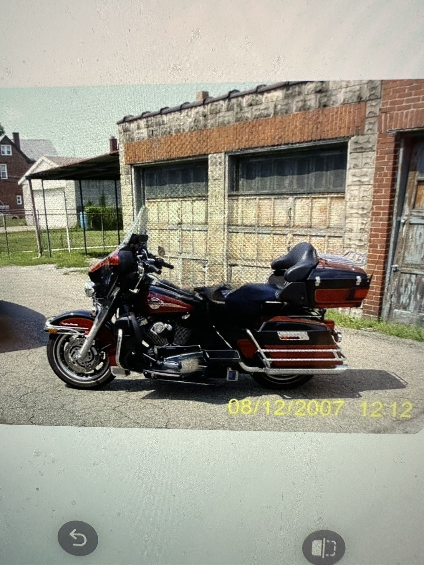 2005 HD Electra-glide Full Dressed w/under 37k Miles Two Tone Red/Black