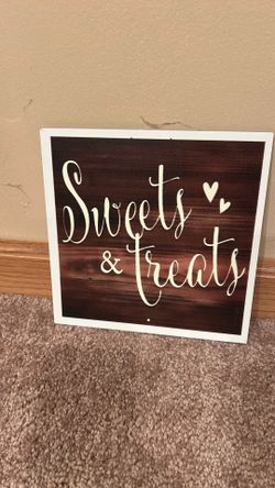 Sweets and treats sign