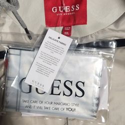 Men Guess Jacket Leather