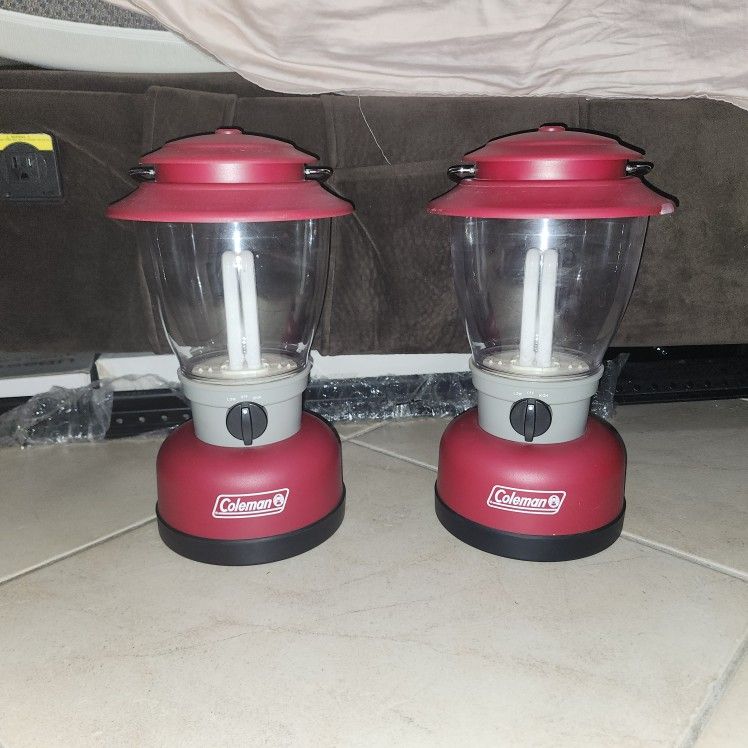 Two Coleman LED Lantern