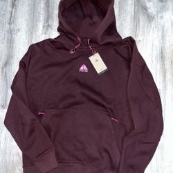 Nike ACG Therma-FIT Fleece Pullover Hoodie Oversized Red Wine DH3087 652 Large 