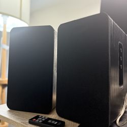 Insignia Powered Bluetooth Bookshelf Speakers (NS-HBTSS116) – Excellent Condition 