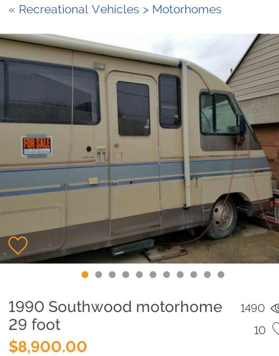 1990 Southwind Fleetwood Motorhome 29 Foot Chevy 454