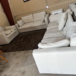 Fabric Sofas Set New 