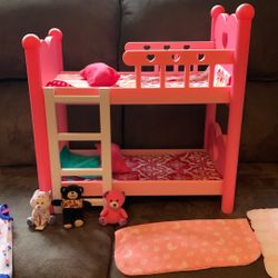 Baby Doll Bunk Bed - For 18” Dolls 