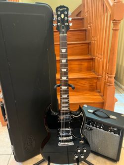 Epiphone SG Standard w/ Hardshell Case, Fender Amp