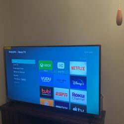 65' In Philips Roku Smart Tv