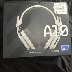 White Astro A10 On Ear Headset