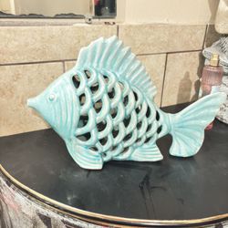 Ceramic Fish Turquoise Color It’s Alarge Fish
