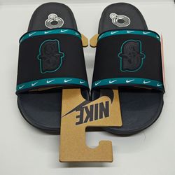 Nike Offcourt Slide Mariners in a black and anthracite colorway Size 10M/11.5W DS