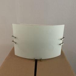Wall Mount Lamp Modern Oval Glass Like New