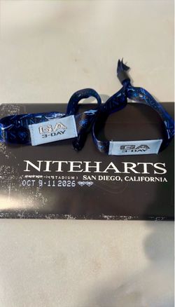 Nitehart 3day GA wristband $310