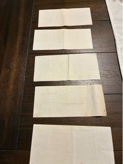 5 - Marshall Fields Dept Store Chicago Vintage 1895 Receipts! All for One Price!