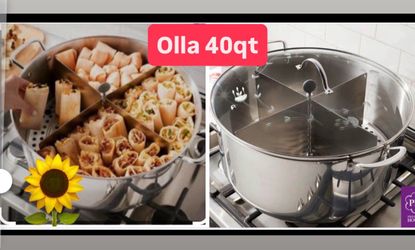 Olla Tamalera Vaporera 40qt Capacidad 120 Tamales Birria Pozole Menudo Barbacoa $335.00 Especial Princess House Ventas Finales