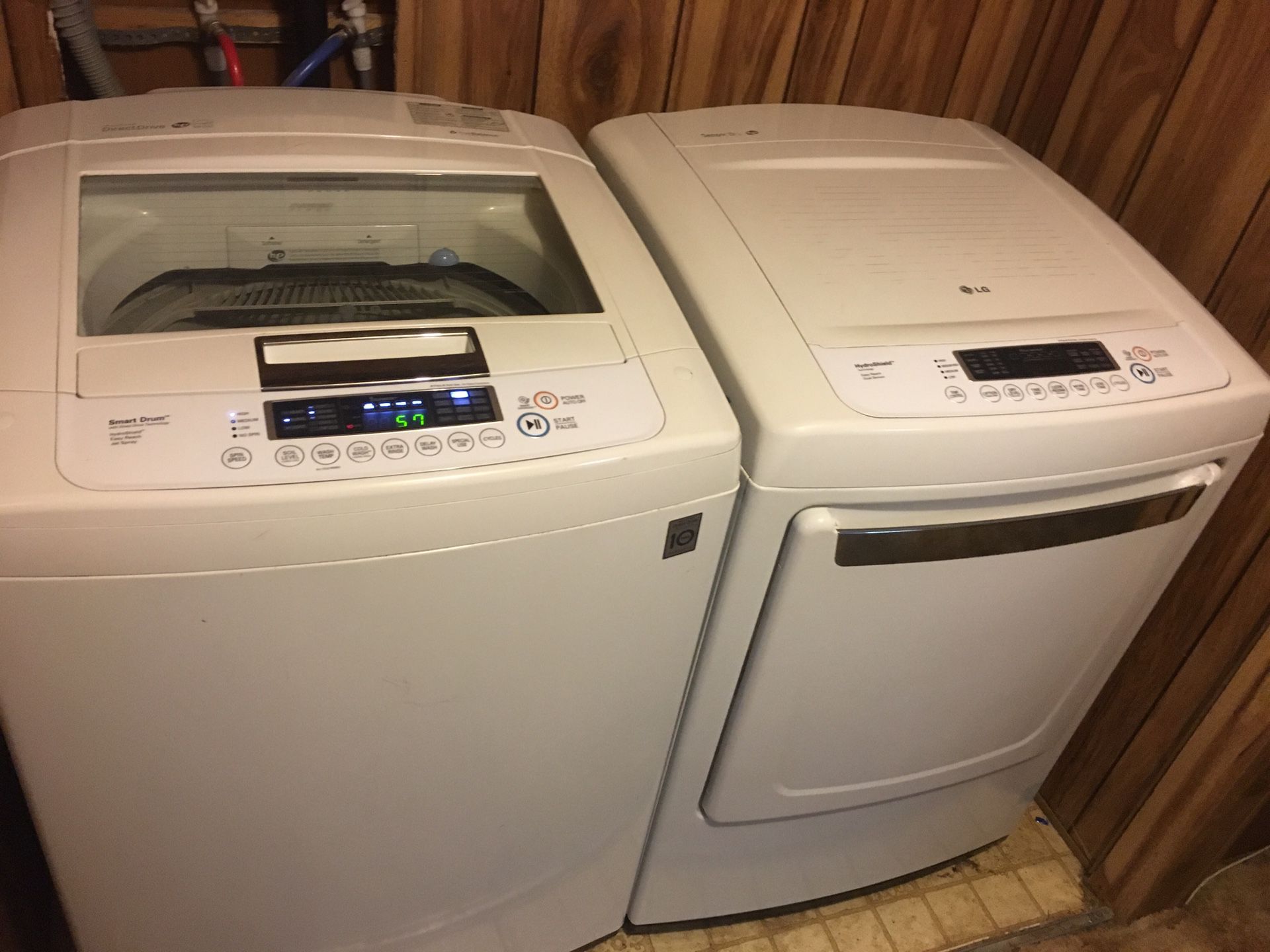 Lg washer dryer set