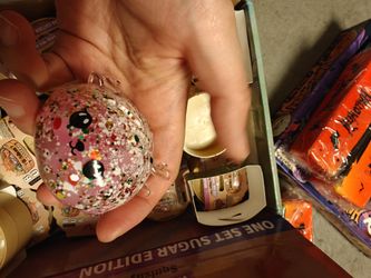 Pink Glitter Squishy Ball Stress Relief Fidget Toy