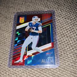Josh Allen Numbered With Case 