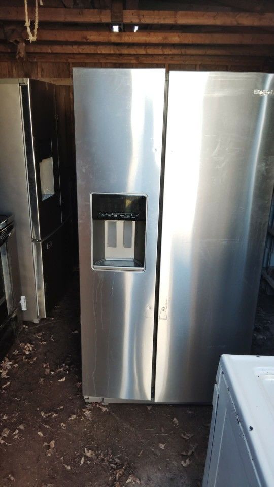 Side By Side refrigerator stainless steel