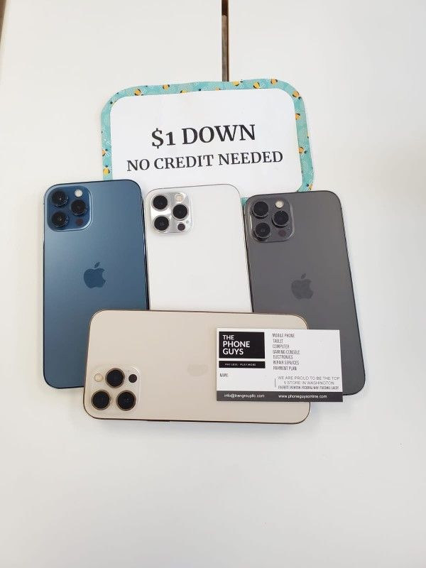 Apple IPhone 12 Pro 5G 90 DAY WARRANTY $1 DOWN NO CREDIT NEEDED
