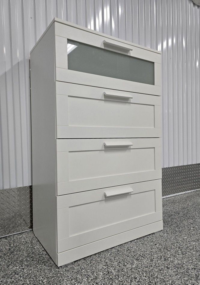 DRESSER - CHEST OF DRAWERS - 4 DEEP DRAWERS & SMOOTH OPENING 