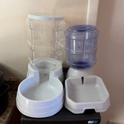Automatic Pet Food and Water Dispenser Set