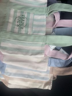 Striped Trader Joe’s, mini tote bag