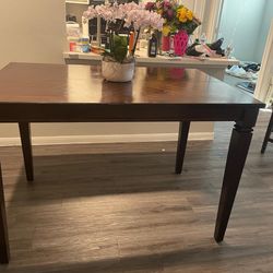 Dining Table. Real Wood, 4 Chairs 