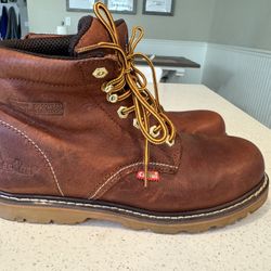 Cactus Men’s Genuine Leather Work Boots Size 11 Oil Resistance 