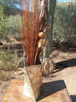 Decorative Vase with Dried Branches Arrangement