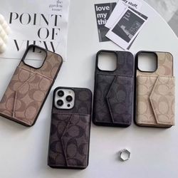 iPhone Wallet Case w/ Card Holder - Various Colors