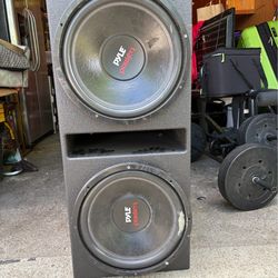 Q Bomb Dual Ported Woofer Enclosure with Speakers Included