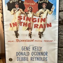 Singin’ In The Rain (1952) Framed Movie Poster