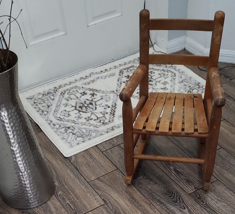 Vintage Wooden Children's Rocker