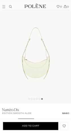Polène Numéro Dix Smooth Aloe Shoulder Bag
