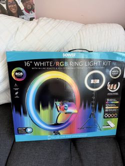 16” white ring light kit