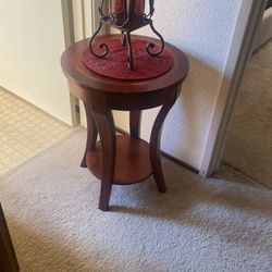 Round Wood Table $ 40