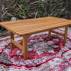 Wooden Rectangle Outdoor Coffee Table