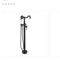 New Satico
Single-Handle Freestanding Tub Faucet Hand Shower Matte Black. Retails $560 With Taxes! Has Little Nicks!Others Avail. Look At My Profile!