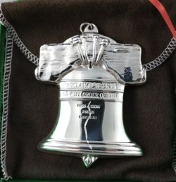 1988 GORHAM Sterling "American Heritage Collection"  Liberty Bell Ornament