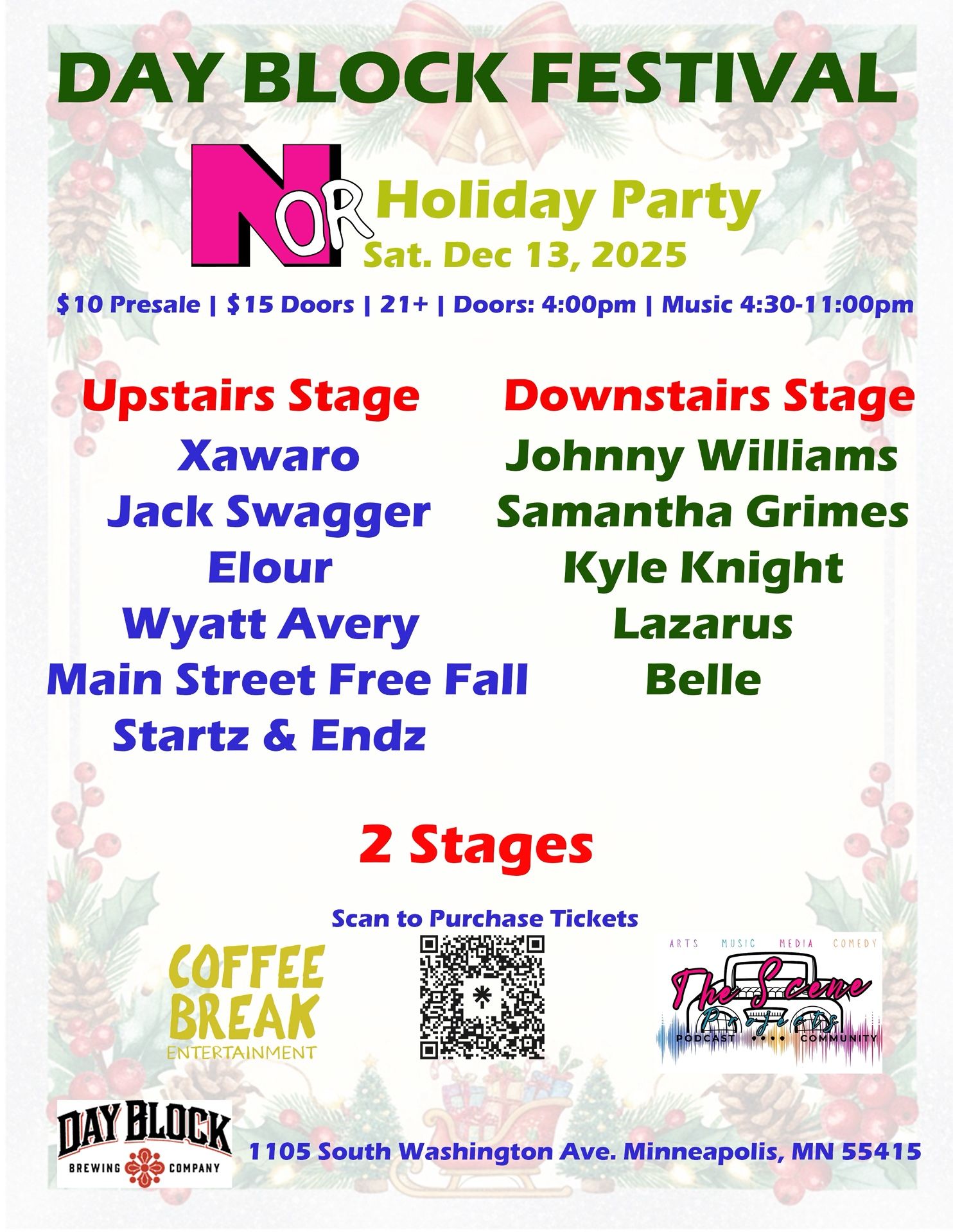 Dec 13th NOR Holiday Party at Day Block Brewery