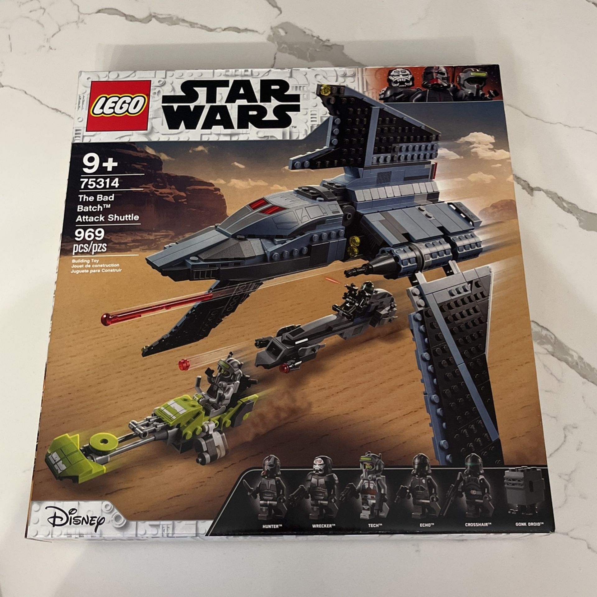 LEGO Star Wars The Bad Batch Attack Shuttle 75314 New In Box Sealed