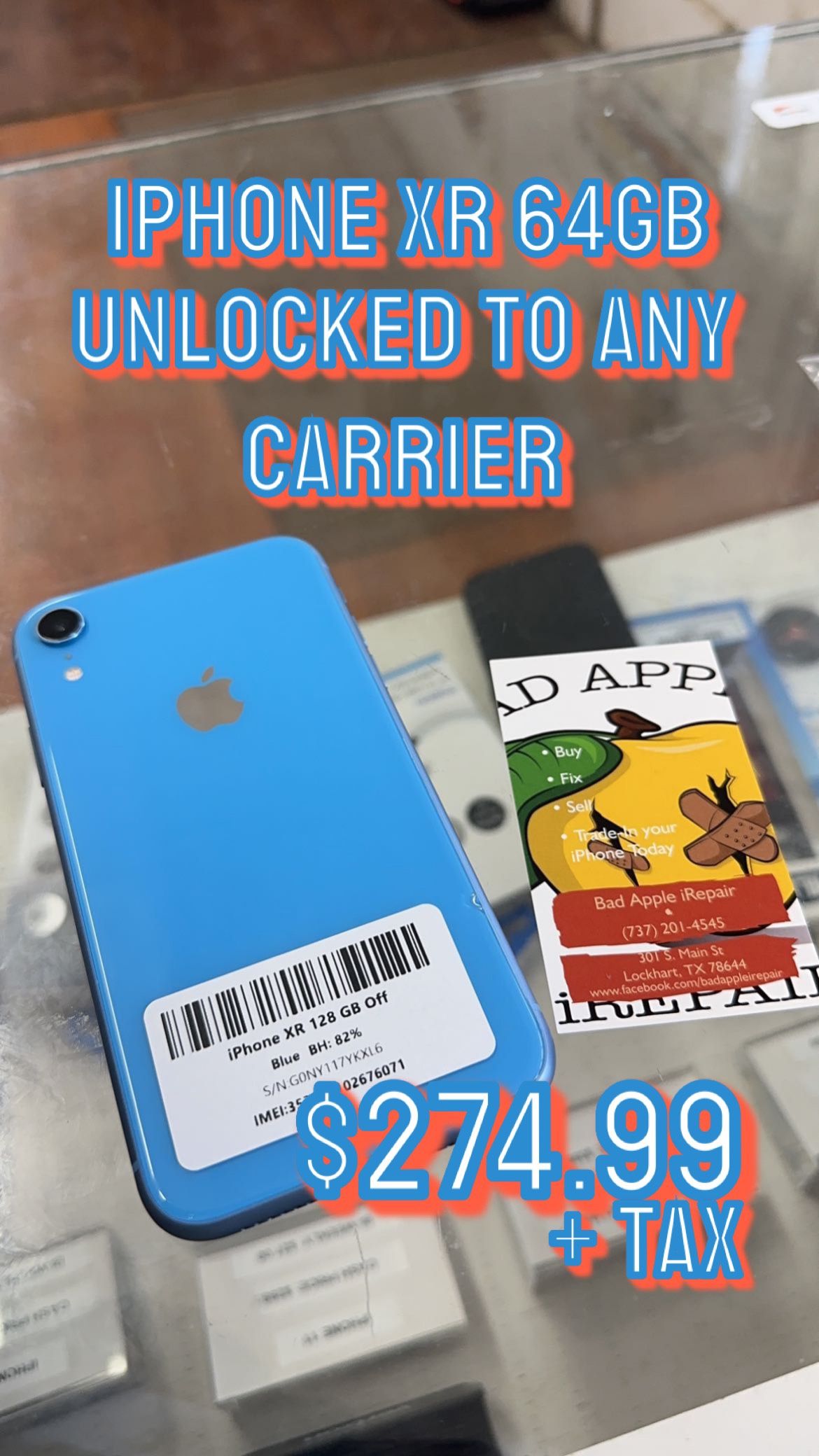 Unlocked iPhone XR 64GB