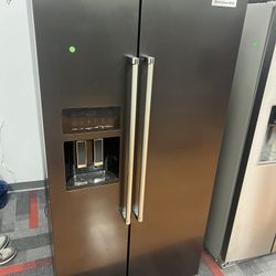 Kitchenaid 36” Counter Depth Side By Side Black Stainless Steel 